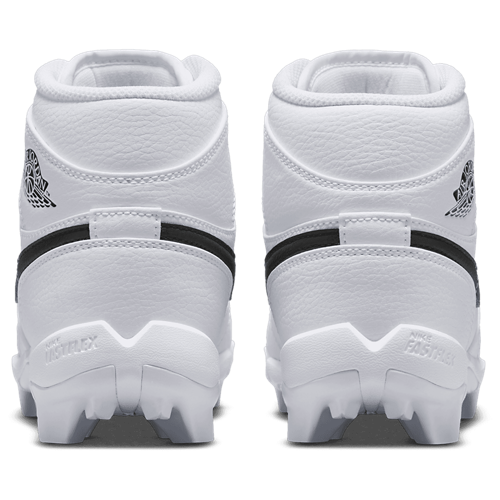 Boys' Grade School AJ 1 Mid Cleats Black/White - View 3