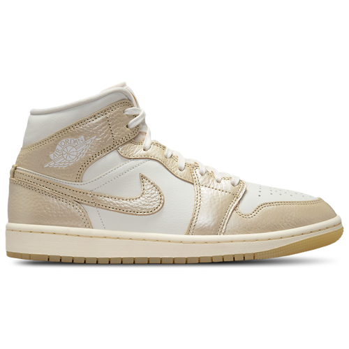 Women's AJ 1 Mid Team Gold/Sail/Pale Ivory - View 1