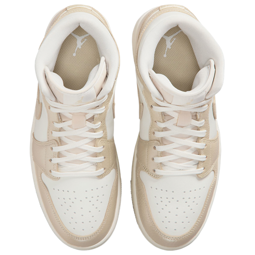 Women's AJ 1 Mid Team Gold/Sail/Pale Ivory - View 4