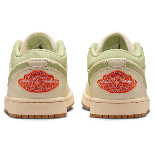 Women's AJ 1 Low Iced Carmine/Sail/Olive Aura - View 3