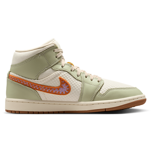 AJ 1 Mid SE Pearl White/Olive Aura/Lawn - View 1