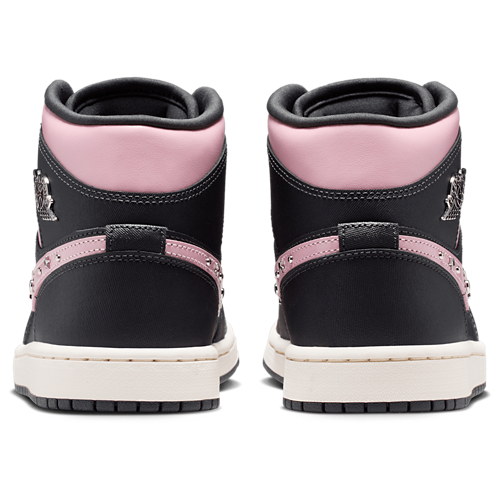 Women's AJ 1 Mid SE Mtlc Silver/Anthracite/Iced Carmine - View 3
