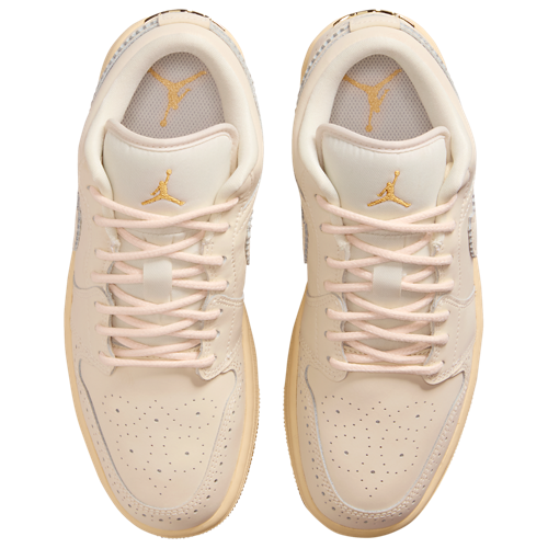 Women's AJ 1 Low SE V2 Chalk/Chalk/Metallic Gold - View 4