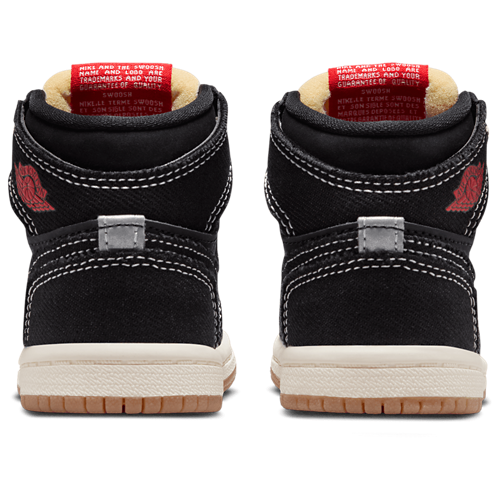 Boys' Toddler 1 Retro High OG FC Sail/Black/Red - View 3