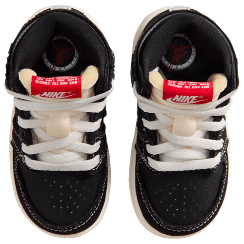 Boys' Toddler 1 Retro High OG FC Sail/Black/Red - View 4