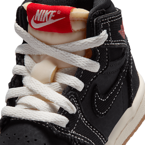 Boys' Toddler 1 Retro High OG FC Sail/Black/Red - View 7