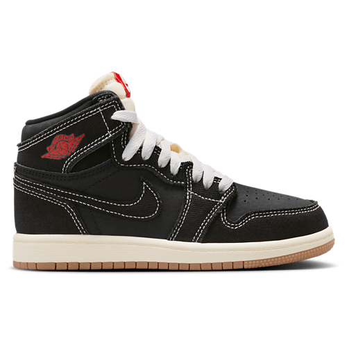 Boys' Preschool 1 Retro High OG FC Red/Sail/Black - View 1
