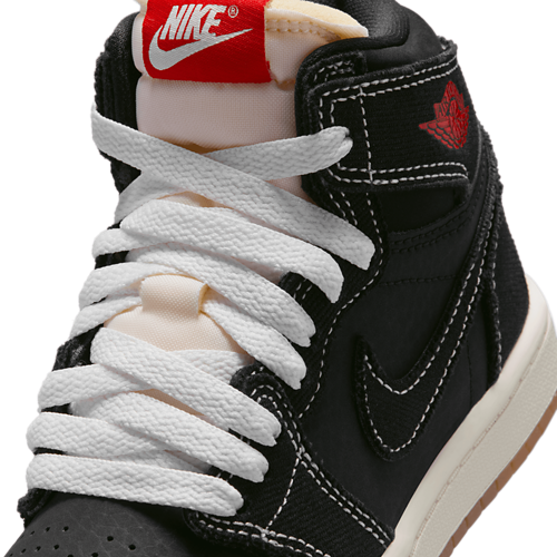 Boys' Preschool 1 Retro High OG FC Red/Sail/Black - View 7