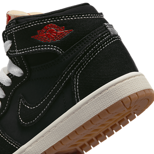 Boys' Preschool 1 Retro High OG FC Red/Sail/Black - View 8