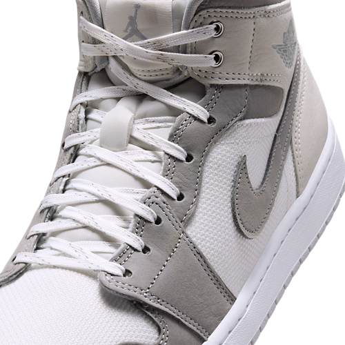 Men's 1 Mid SE Summit White/Light Smoke Grey/Phantom - View 7