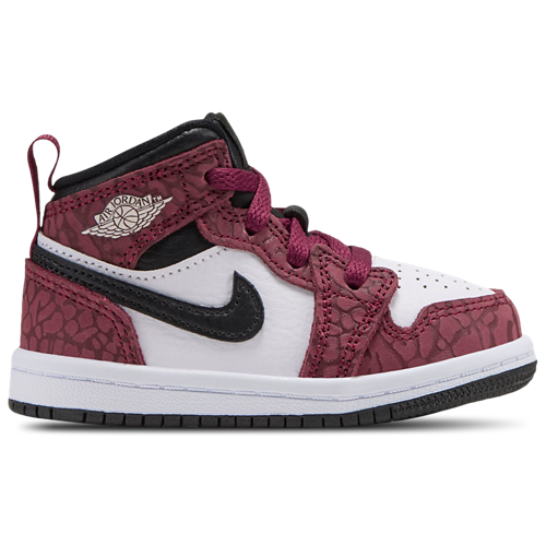 Boys' Toddler AJ 1 Mid SE Red/White/Black - View 1