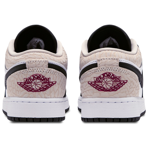 Boys' Grade School AJ 1 Low SE Black/Red/White - View 3