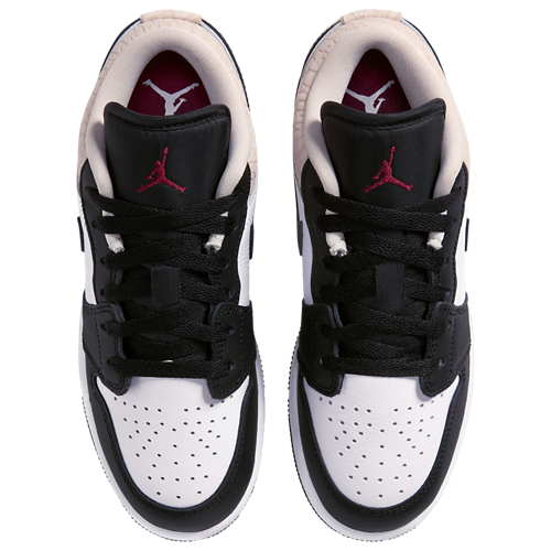 Boys' Grade School AJ 1 Low SE Black/Red/White - View 4
