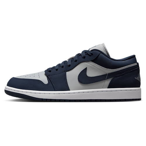 Men's AJ 1 Low Obsidian/Obsidian/Grey Fog - View 2