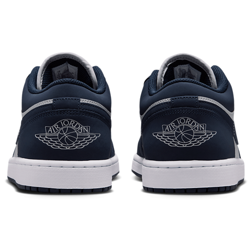 Men's AJ 1 Low Obsidian/Obsidian/Grey Fog - View 3