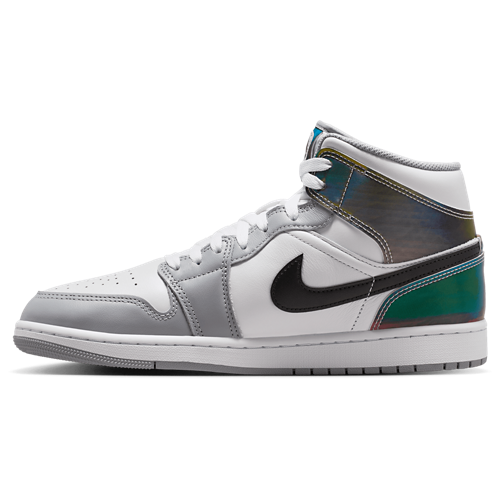 Men's AJ 1 Mid SE FC White/Wolf Grey/Multi - View 2