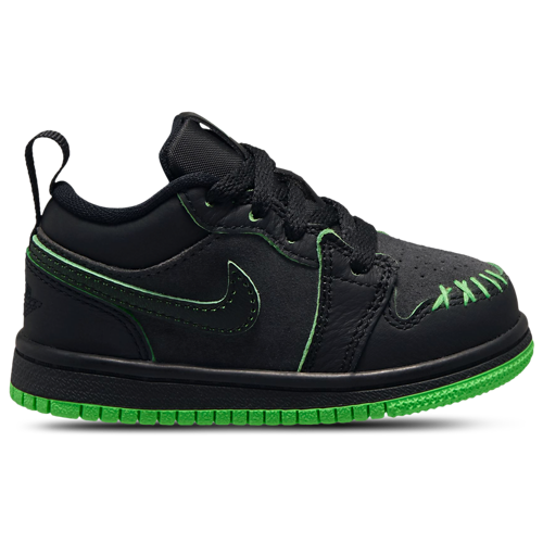 Boys' Toddler AJ 1 Low SE Black/Green/Grey - View 1