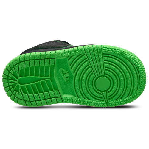 Boys' Toddler AJ 1 Low SE Black/Green/Grey - View 4
