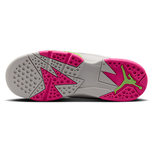 Boys' Grade School Retro 7 Phantom/Lime Blast/Pink - View 5