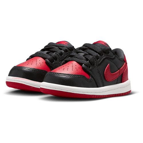Boys' Toddler Retro 1 Low OG Black/Varsity Red/Summit White - View 6