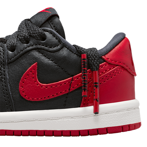 Boys' Toddler Retro 1 Low OG Black/Varsity Red/Summit White - View 8