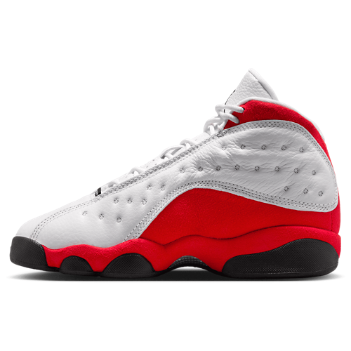 Boys' Grade School Retro 13 White/Black/True Red - View 2