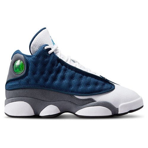 Boys' Grade School Retro 13 University Blue/Grey/Navy - View 1