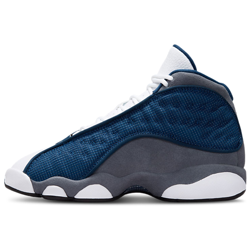 Boys' Grade School Retro 13 University Blue/Grey/Navy - View 2
