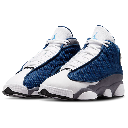 Boys' Grade School Retro 13 University Blue/Grey/Navy - View 8