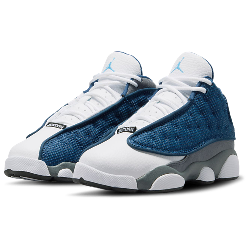 Boys' Preschool Retro 13 Grey/Navy/University Blue - View 8