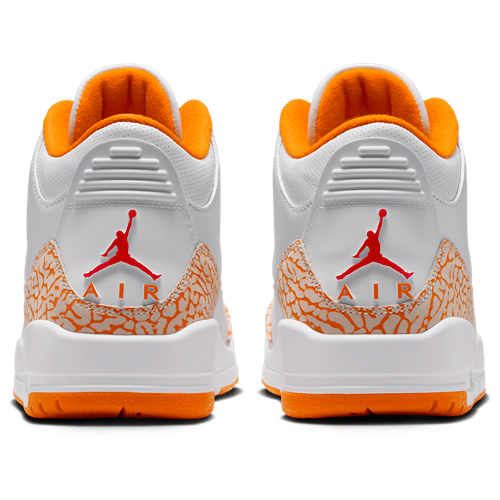 Women's Retro 3 White/Orange - View 3