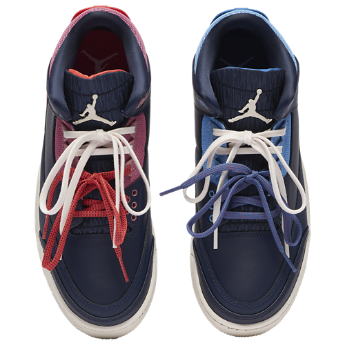 Women's Retro 3 Obsidian/Track Red/Blue Beyond - View 7