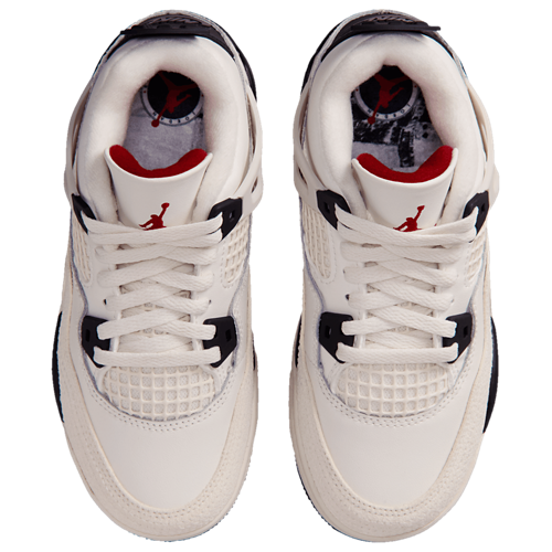 Boys' Preschool Retro 4 White/Black/Red - View 4
