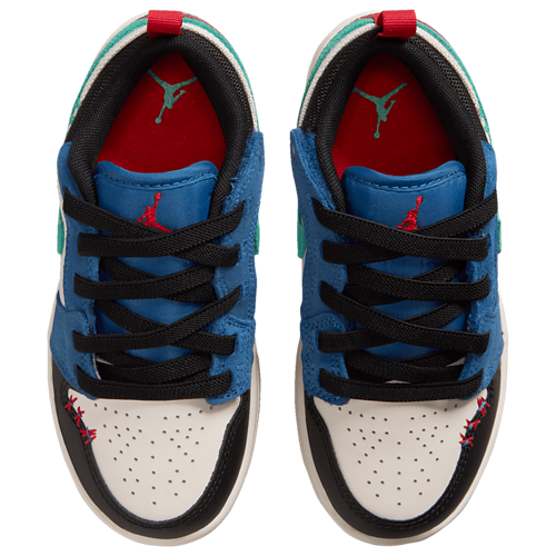 Boys' Preschool AJ 1 Low ALT SE Blue/Black/Green - View 4