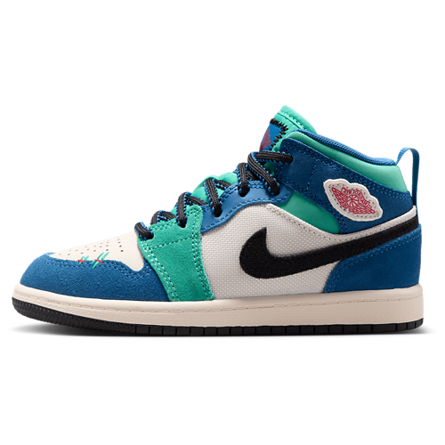 Boys' Preschool AJ 1 Mid SE Chalk/University Red/True Blue - View 2