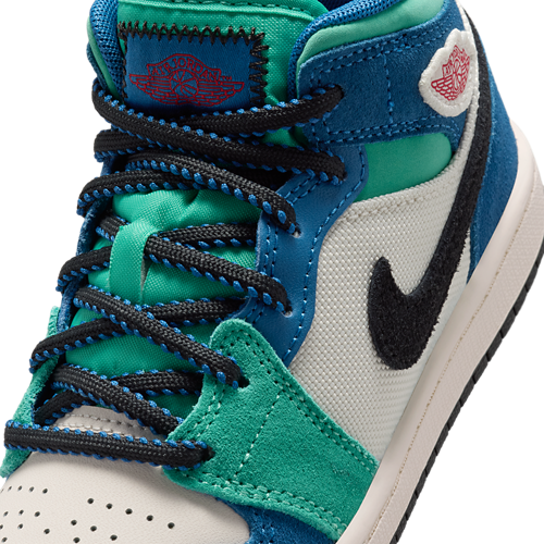 Boys' Preschool AJ 1 Mid SE Chalk/University Red/True Blue - View 6