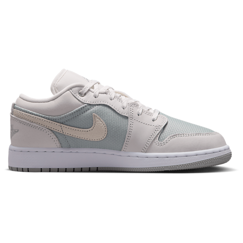 Boys' Grade School 1 Low SE Soft Pearl/Light Smoke Grey/Off White - View 1