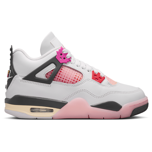 Girls' Grade School Retro 4 Tan/Gray/Pink - View 1