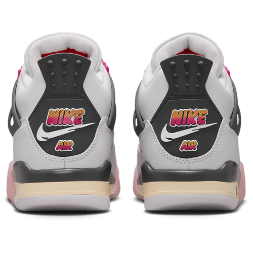Girls' Grade School Retro 4 Tan/Gray/Pink - View 3