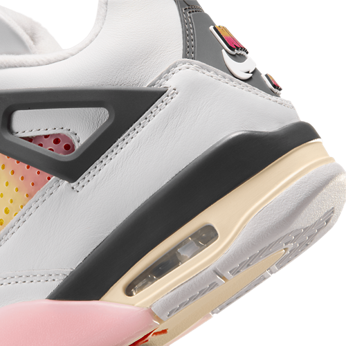 Girls' Grade School Retro 4 Tan/Gray/Pink - View 8