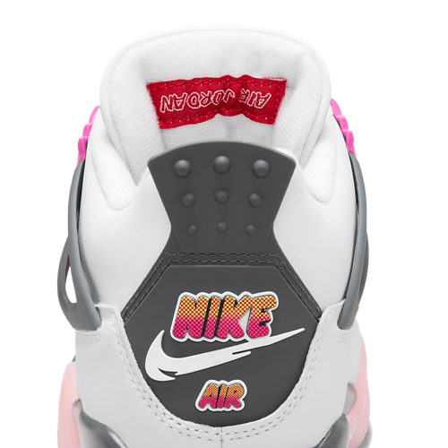 Girls' Grade School Retro 4 Tan/Gray/Pink - View 9