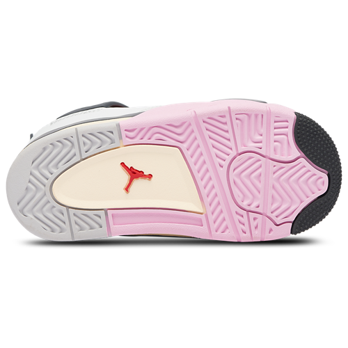 Girls' Toddler Retro 4 Off White/Gray/Pink - View 5