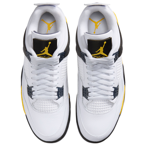 Men's Retro 4 White/Yellow - View 4