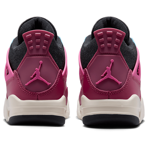 Girls' Grade School Retro 4 Pink/Black/White - View 3