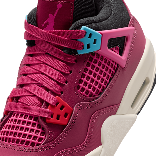 Girls' Grade School Retro 4 Pink/Black/White - View 7