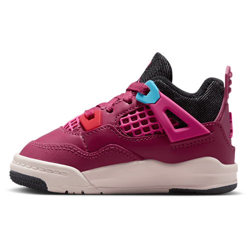 Girls' Toddler Retro 4 Pink/Black/White - View 2