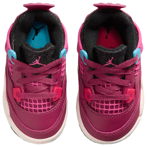 Girls' Toddler Retro 4 Pink/Black/White - View 4