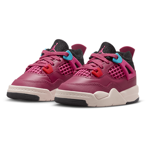 Girls' Toddler Retro 4 Pink/Black/White - View 6