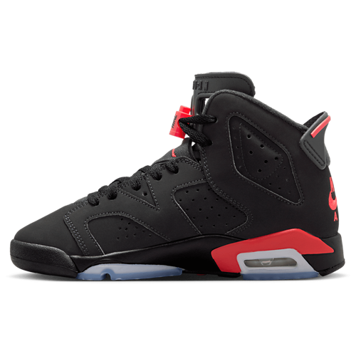 Boys' Grade School Retro 6 Black/Red - View 2