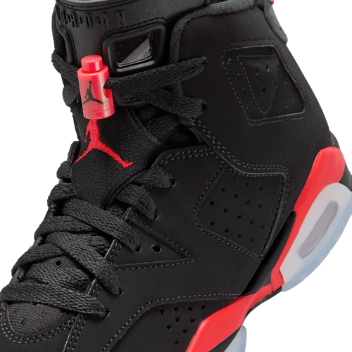 Boys' Grade School Retro 6 Black/Red - View 7